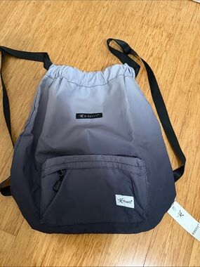 Ombre Gray Drawstring Backpack